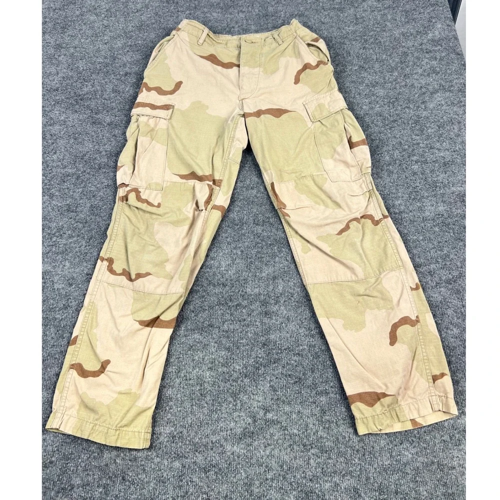 US Military 3 Color Desert Camo BDU Cargo Pants Small Regular 100% Cotton 1991